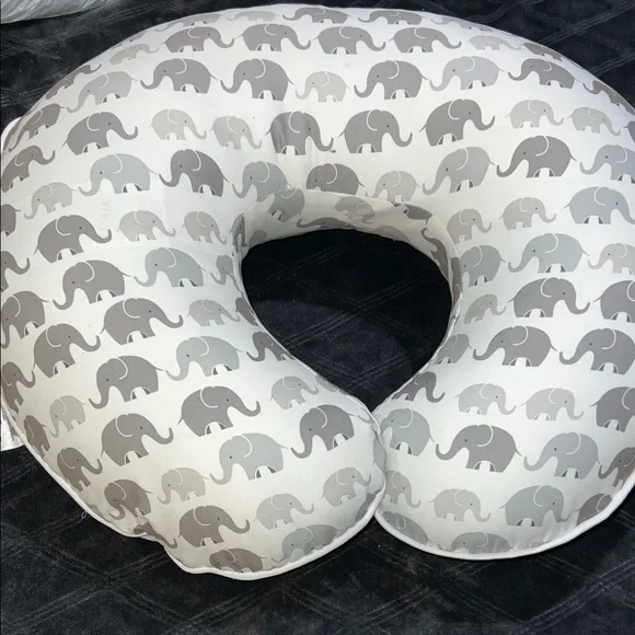 Boppy Gray and White Elephant Nursing Pillow - Picture 1 of 3